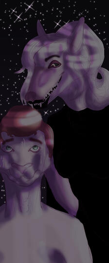She's about to feed...Creepita "Creepy" Scarlitovna © Robin Grimmgall.