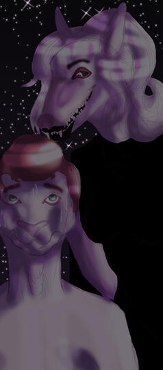 She's about to feed...Creepita "Creepy" Scarlitovna © Robin Grimmgall.