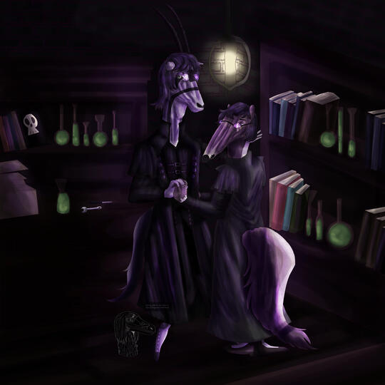 Skoryx the Oryx & AJ the Anteater © Skoryx