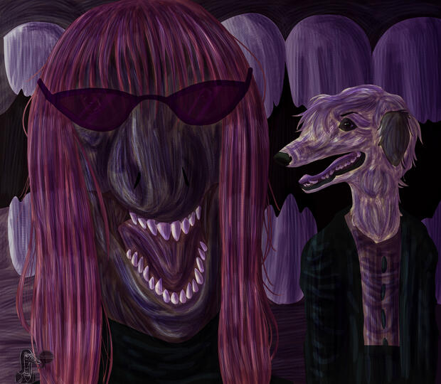 Roger and Beckham © Me.