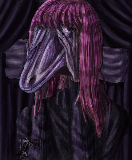 She's about to feed...Creepita "Creepy" Scarlitovna © Robin Grimmgall.
