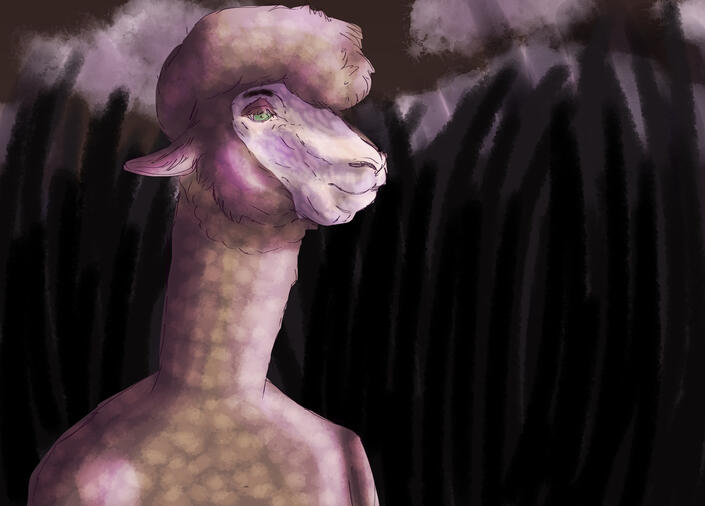 Clover the Alpaca © Graffiti on ArtFight