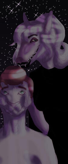 She's about to feed...Creepita "Creepy" Scarlitovna © Robin Grimmgall.