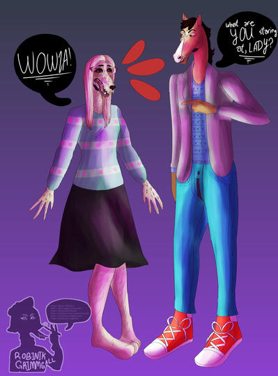 Bojack © Raphael Bob-Waksberg. Marion © Matt Lucas.